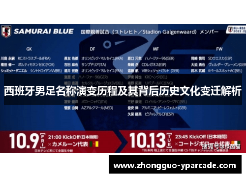 西班牙男足名称演变历程及其背后历史文化变迁解析